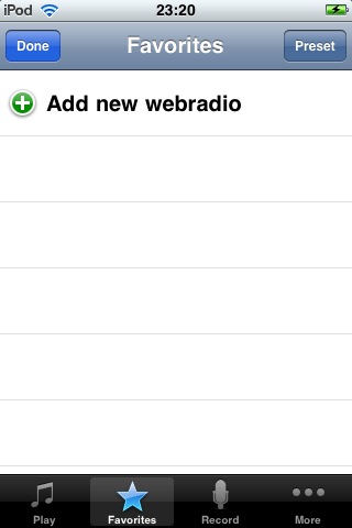Adding new web radio